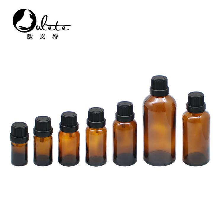 Wholesale 5ml 10ml 15ml 20ml 30ml 50ml Transparent/brown Amber Glass Liquid Medicine Bottles Plastic Pill Bottle